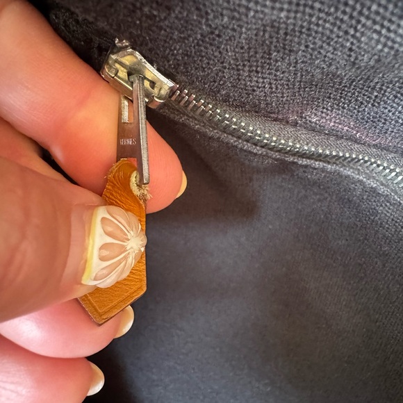 Hermes Black Canvas Tote - Picture 3 of 8